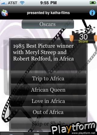 Oscars History (iPhone/iPod)