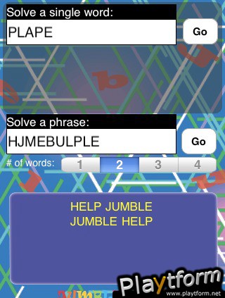 Jumble Help (iPhone/iPod)