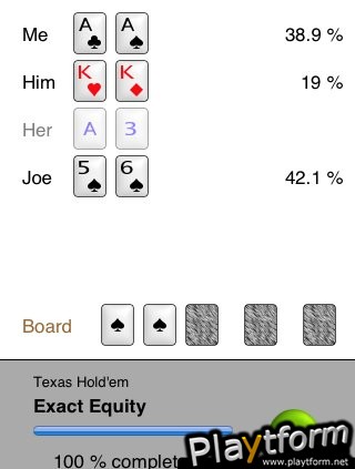Sidepod Poker Odds (iPhone/iPod)