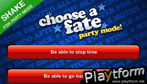 Choose a Fate Party Game (iPhone/iPod)