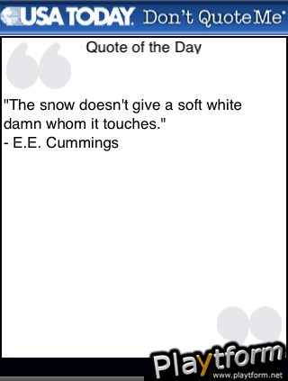 USA Today: Don't Quote Me (iPhone/iPod)