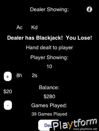 Travel Blackjack (iPhone/iPod)