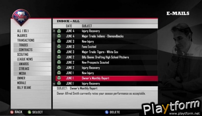 MLB Front Office Manager (Xbox 360)