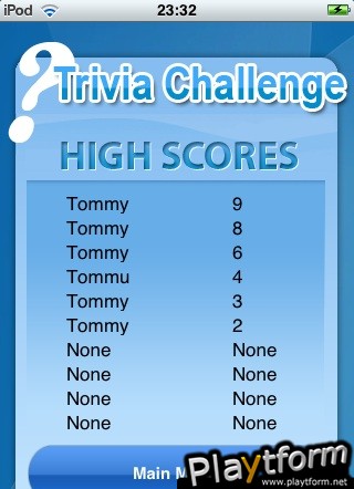 Trivia Challenge (iPhone/iPod)