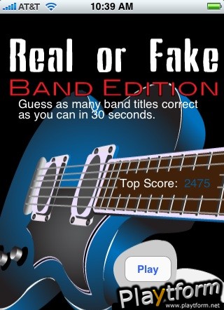 Real or Fake Band Edition (iPhone/iPod)