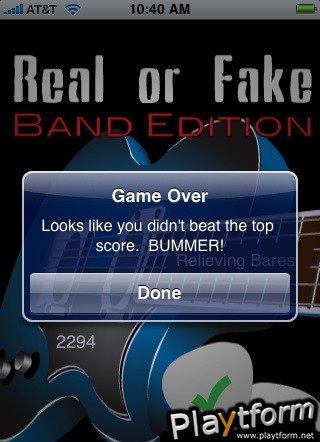 Real or Fake Band Edition (iPhone/iPod)