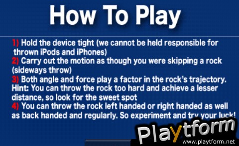 Rock Skipper 3D (iPhone/iPod)
