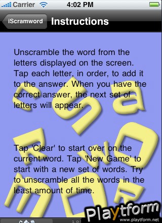 iScramword (iPhone/iPod)