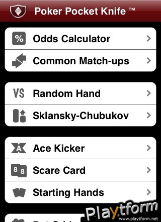Poker Pocket Knife (iPhone/iPod)