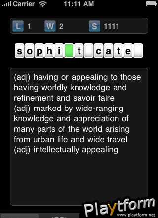 QuickWord Puzzle (iPhone/iPod)