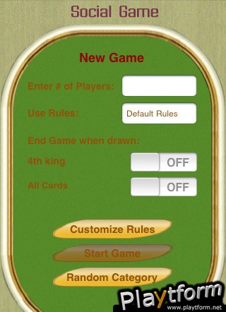 King's The Social Drinking Game (iPhone/iPod)