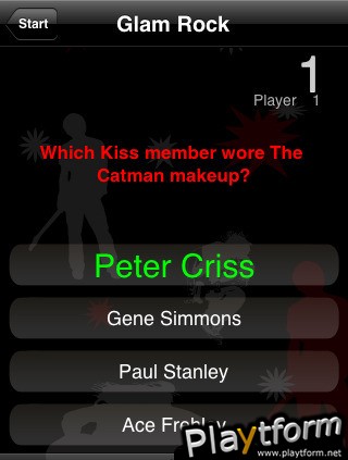 A Glam Rock Trivia (iPhone/iPod)