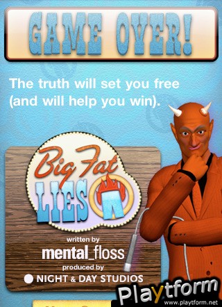 Big Fat Lies Trivia Game (iPhone/iPod)