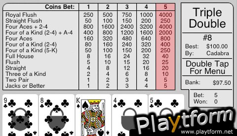 AiSG Triple Double Bonus Poker (iPhone/iPod)