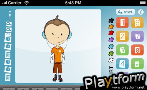 MeeMee Character Creator (iPhone/iPod)