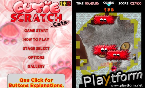 Cutie Scratch -Cats- (iPhone/iPod)
