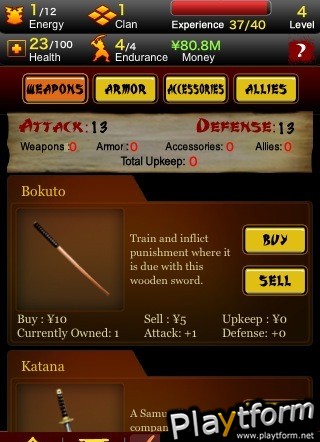 Samurai Rising (iPhone/iPod)