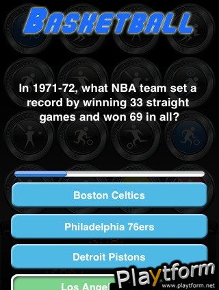 Trivia Bingo: Sports Edition (iPhone/iPod)