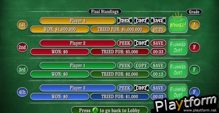Are You Smarter Than a 5th Grader: Make the Grade (Xbox 360)