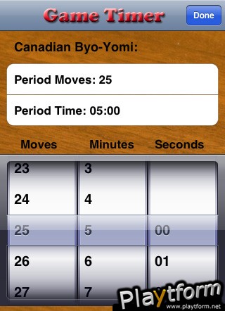 Game Timer (iPhone/iPod)