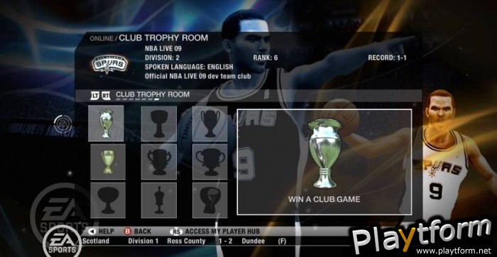 NBA Live 09 (PlayStation 3)