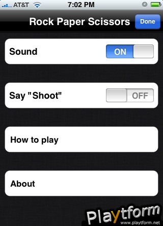 Rock Paper Scissors Shoot! (iPhone/iPod)