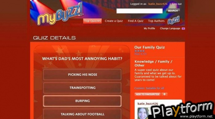BUZZ! Quiz TV (PlayStation 3)