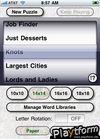 Word Search (iPhone/iPod)