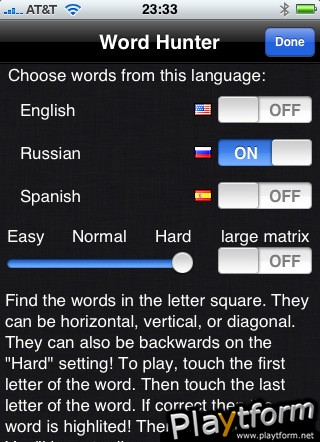 Crypto Word Hunter (iPhone/iPod)