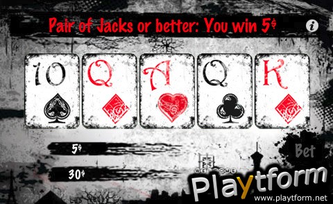 Videopoker Death Man Jacks and Better (iPhone/iPod)