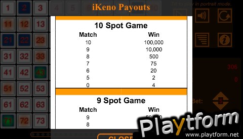 iKeno (iPhone/iPod)