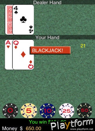 Simple Blackjack (iPhone/iPod)