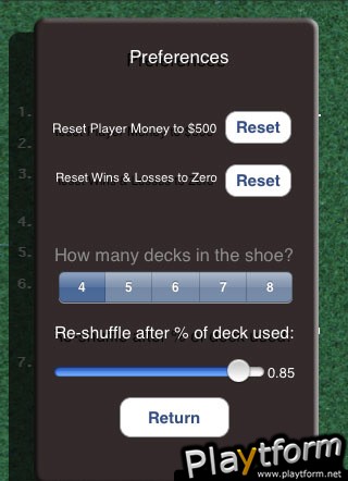 Simple Blackjack (iPhone/iPod)
