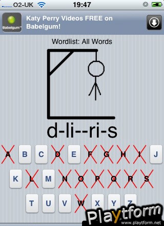 Hangman. (iPhone/iPod)