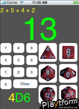 D20 Gaming Dice Set (iPhone/iPod)