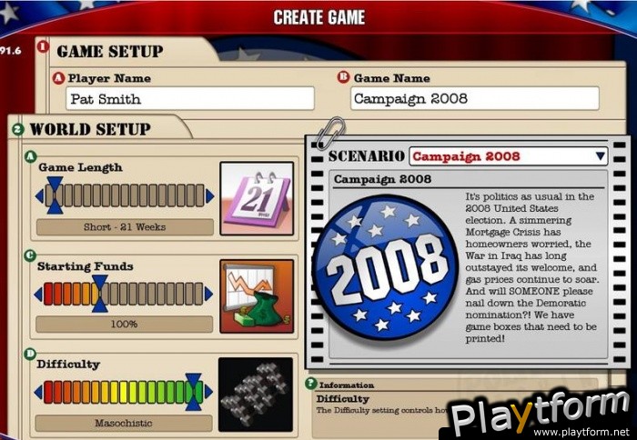 The Political Machine 2008 (PC)