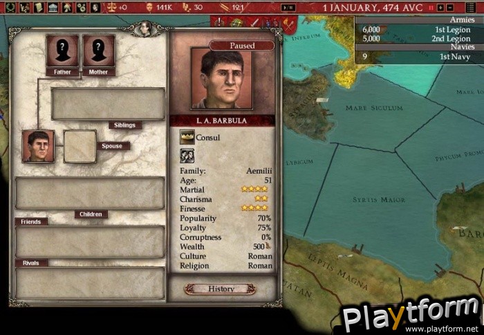 Europa Universalis: Rome (PC)