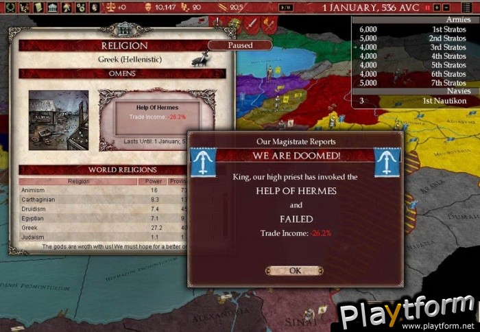 Europa Universalis: Rome (PC)