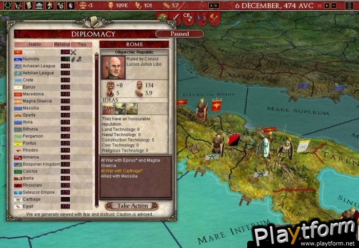 Europa Universalis: Rome (PC)