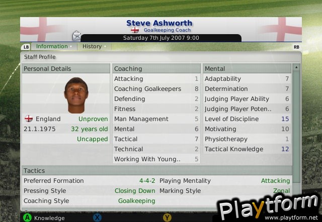 Worldwide Soccer Manager 2008 (Xbox 360)