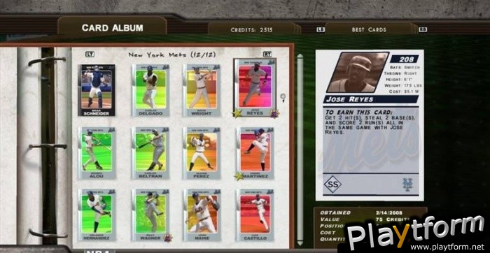 Major League Baseball 2K8 (PlayStation 3)