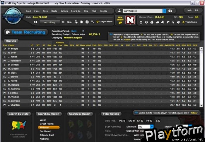 Draft Day Sports: College Basketball (PC)