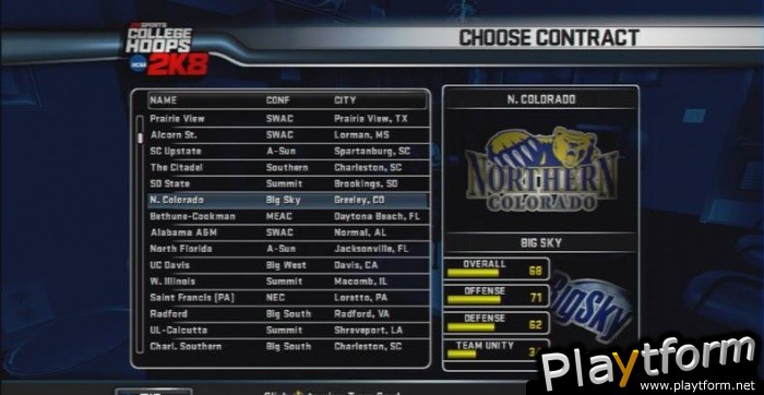 College Hoops 2K8 (Xbox 360)