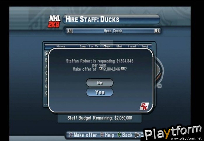NHL 2K8 (PlayStation 2)