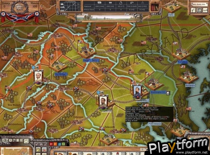 AGEOD's American Civil War: 1861-1865 - The Blue and the Gray (PC)