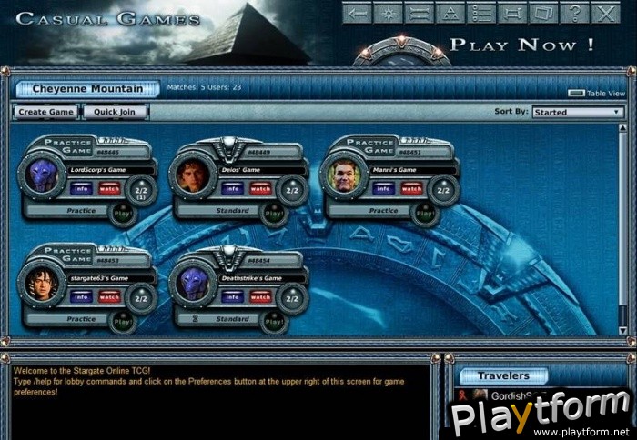 Stargate Online Trading Card Game (PC)