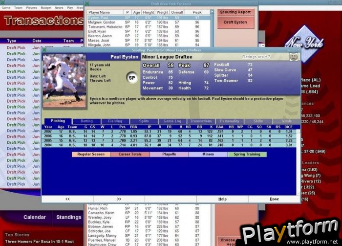 Baseball Mogul 2008 (PC)