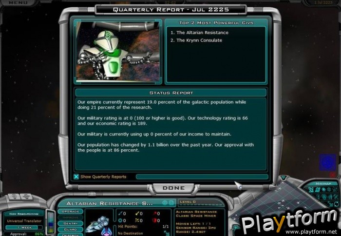 Galactic Civilizations II: Dark Avatar (PC)