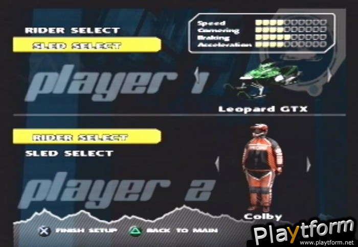 SnoCross 2: Featuring Blair Morgan (PlayStation 2)