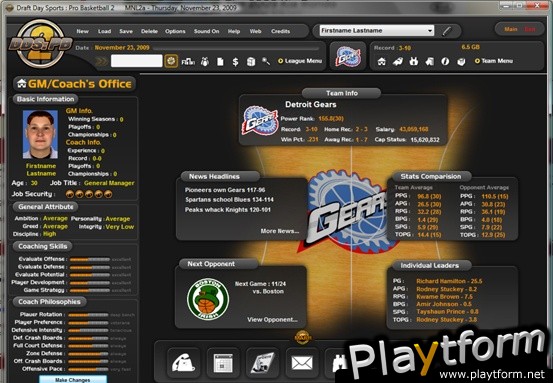 Draft Day Sports: Pro Basketball 2 (PC)